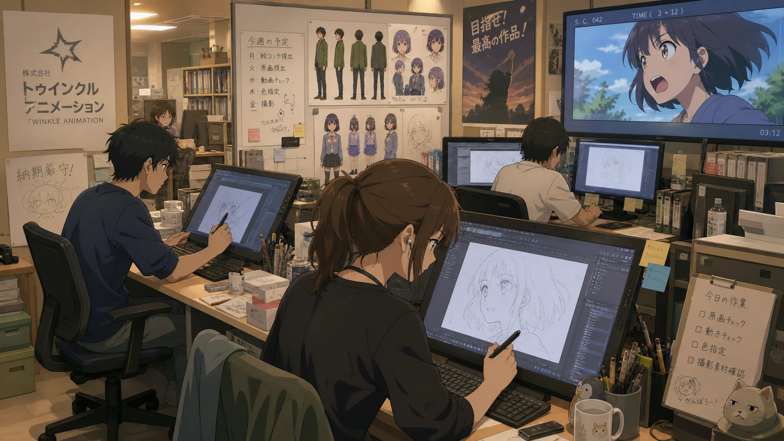 动画制作现场实拍