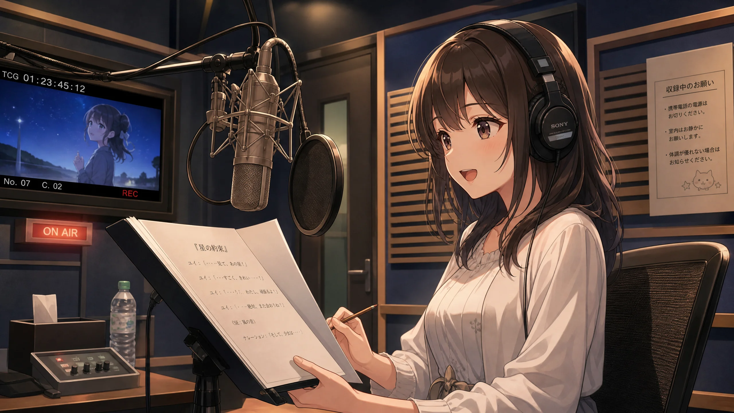 声优录音现场